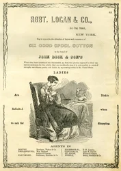 Robt. Logan & Co., 51 Dey Street, New York - Verzoeken de aandacht van kopers en consumenten van Six Cord Spool Cotton voor het merk van John Dick & Sons